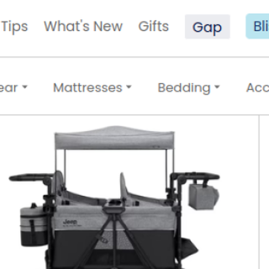 Jeep Wrangler Deluxe 4 Seater Stroller Wagon